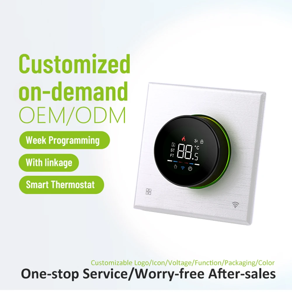 TUYA Smart WiFi Thermostat For Boiler – Programmable With App & Voice Control (Alexa/Google Assistant)