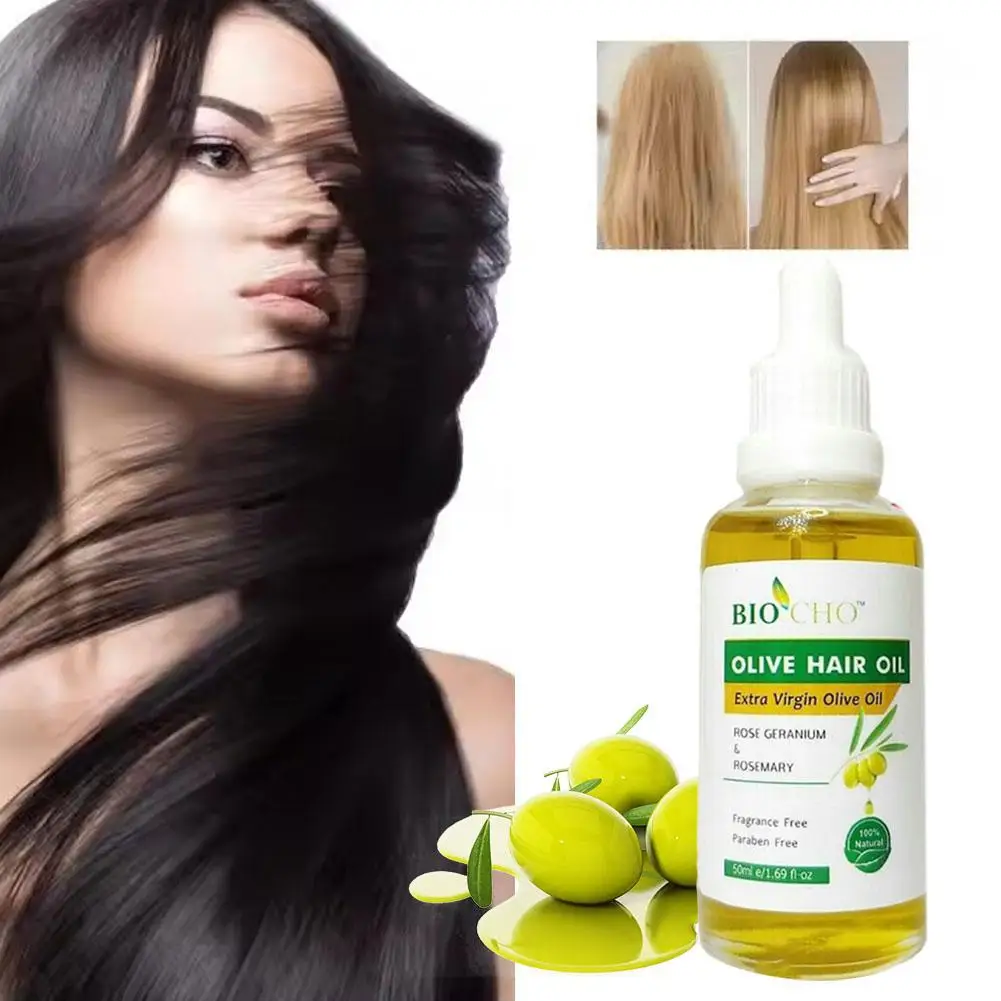 50ml Keratin Hair Oil Olive Hair Essence Moisturizes Frizz Split Ends Vertical Softening Essential Oil For Care