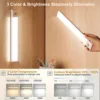 1pc LED Motion Sensor Cabinet Light, USB Rechargeable Night Counter Closet Light, Adjuastable Color,Different Size Available 2