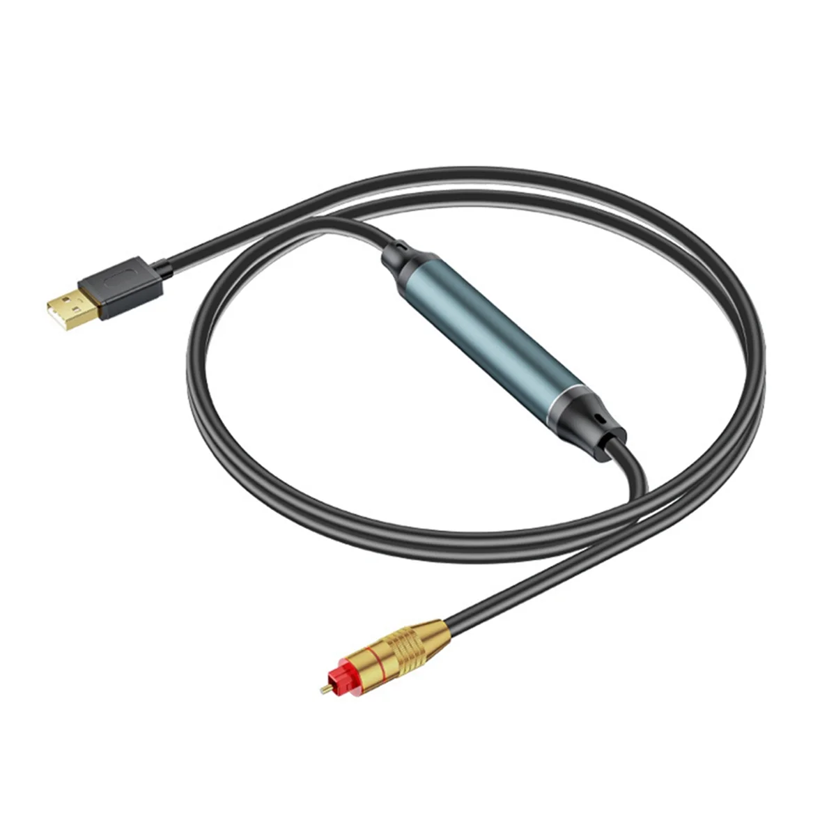 Hot sale USB to Optical Audio Adapter USB A to Fiber Optic Audio SPDIF Port Connection Converter Cable for Computer Laptop