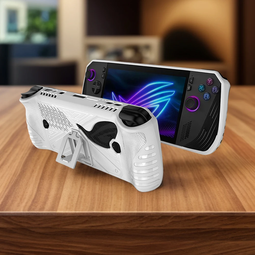 For ASUS ROG ALLY X Game Console Protector Shell Sleeve With Bracket TPU Case Anti-Scratch All-round Protection Game Accessories