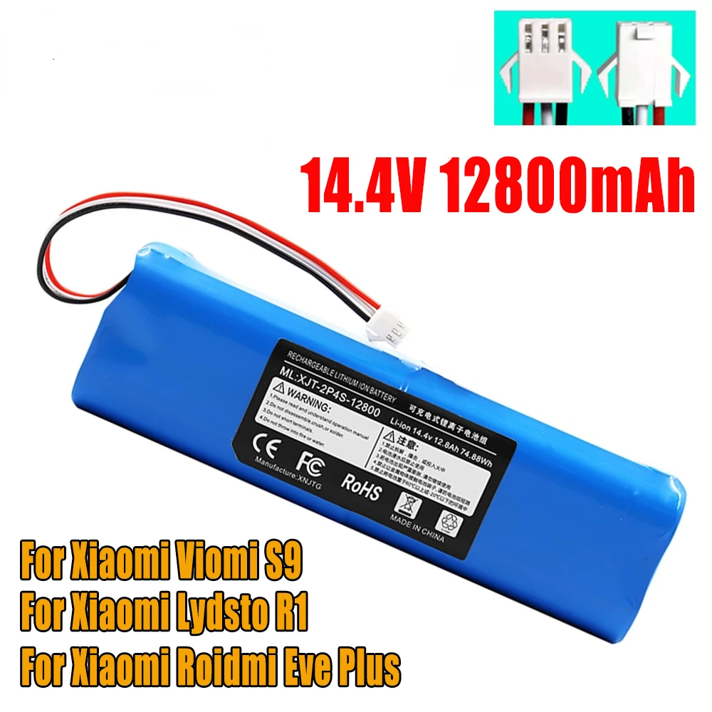 

14.4V 12800mah For XiaoMi Lydsto R1 Accessories Lithium BatteryRechargeable Battery Pack is Suitable For Repair and Replacement