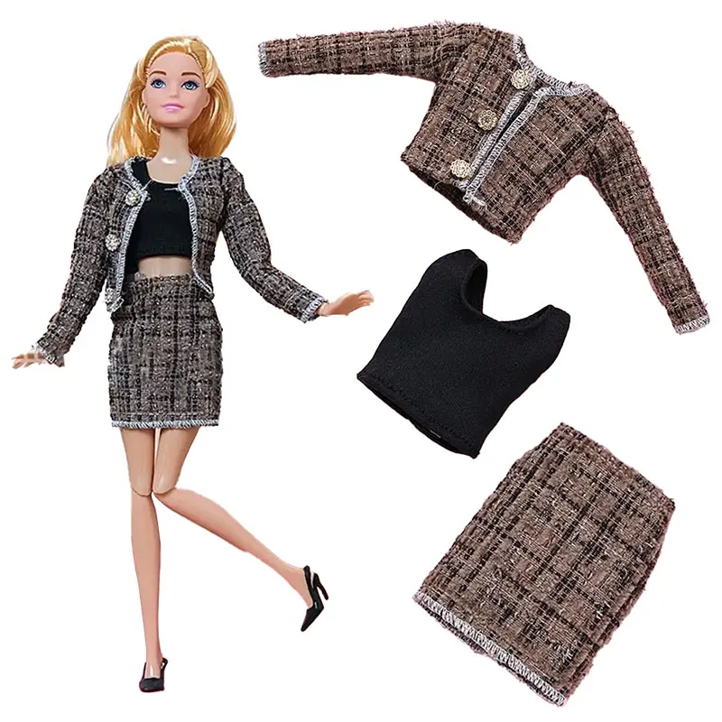 Vesti per bambole da 30 cm, abo alla moda, cappotto, cappelli, top, pantaloni, abbigliamento per bambole BJD 1/6, accessori per bambole, regali per bambine.  26