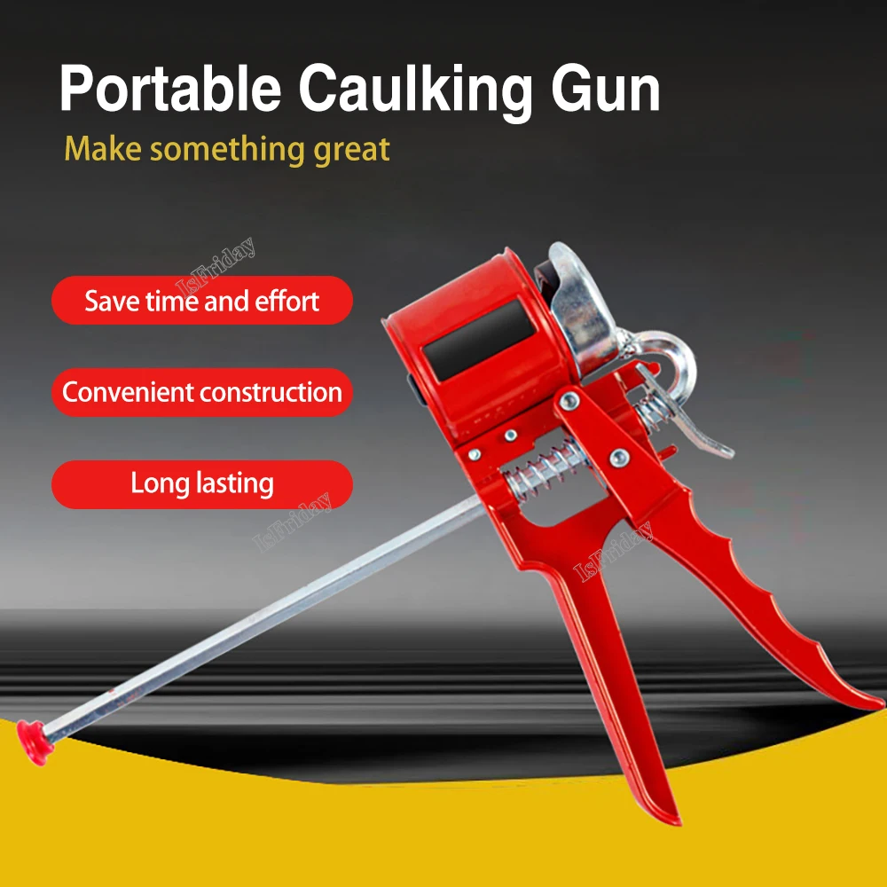 Portable Caulking Filling Tool Al Alloy Manual Caulking Gun Glass Glue Sprayer Professional Sealant Tool for Home caulking tools,caulking gun,sealant tool kit