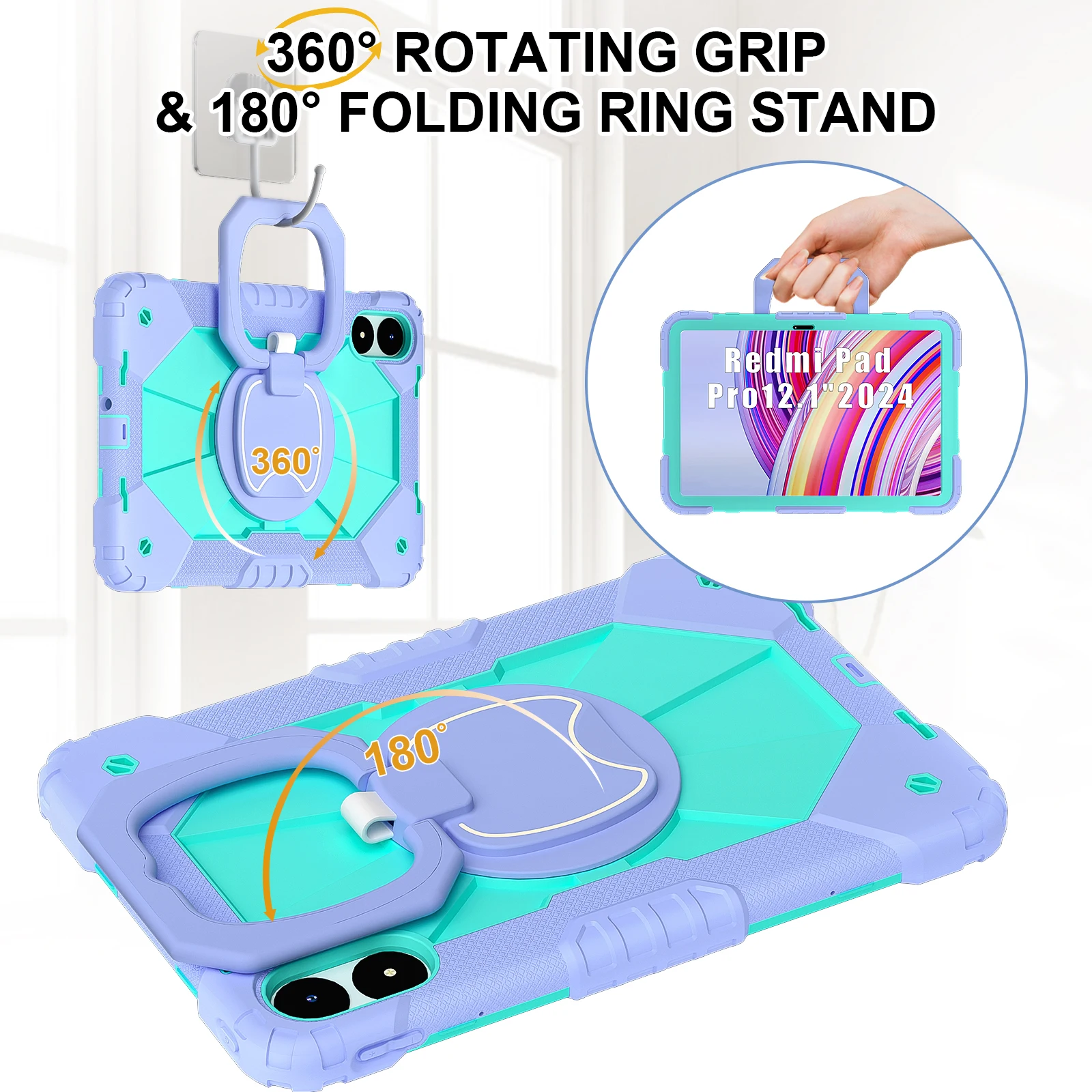 Multi-Fold Smart Cover with Transparent Back and Pen Slot