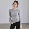 Yoga Clothes for Women, Sports Tops, Round Neck,, Seamless, Slim, Running Shirt Fitness Workout Long Sleeves Gym T shirt, Winter 5
