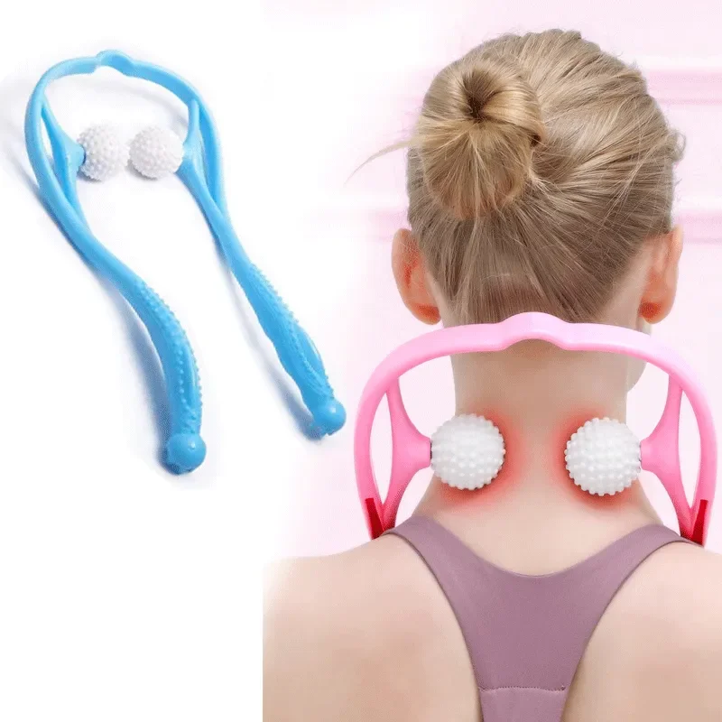 

Manual Cervical Massage Clip Hand-held Neck Shoulder Cervical Massager Roller Massager for Body Relaxation Beauty Health