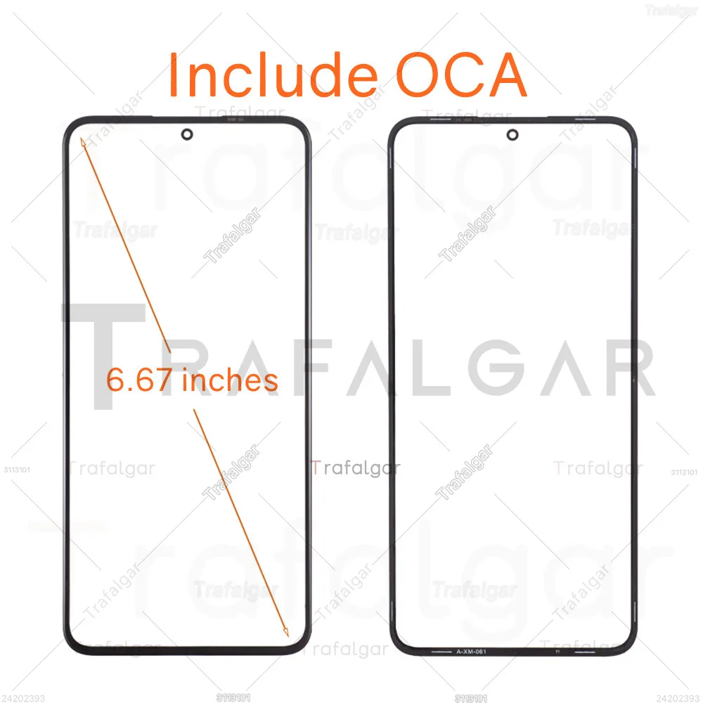 Front Screen Glass For Xiaomi POCO F5 Pro Redmi K60 Pro Outer Glass Lens+OCA Optically Clear Adhesive Replacement 23013PC75G