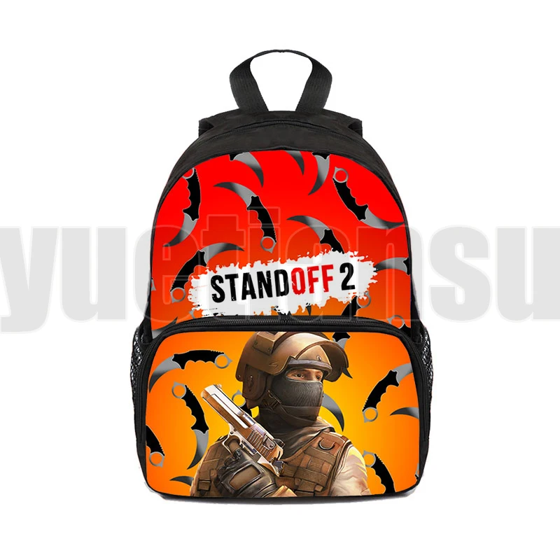 

3D Print Standoff 2 Backpack 12/16 Inch Children Shooting War Game Book Bag Kindergarten Back To School Gift Travel Bag Teenager