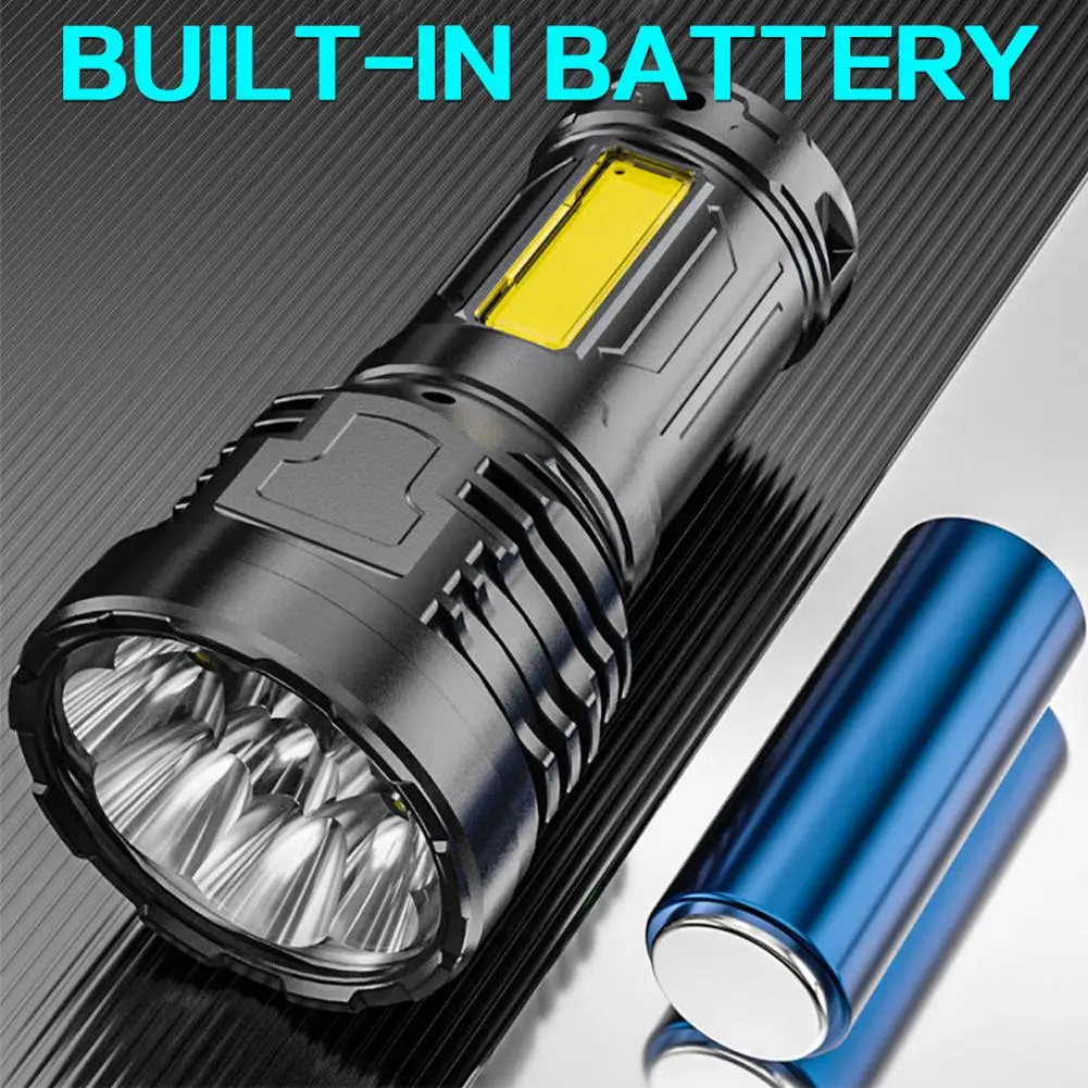 

Rechargeable Flashlights Super Bright Led Flashlights With COB Work Light High Powered Flashlight for Emergencies Camping Hiking