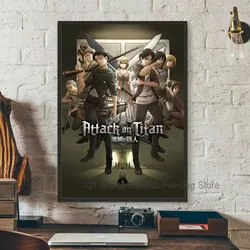 Attack on Titan Canvas Art Poster - Coffee House Bar Room Wall Decor - 20x25cm Frameless (C1 - 110 - 14)