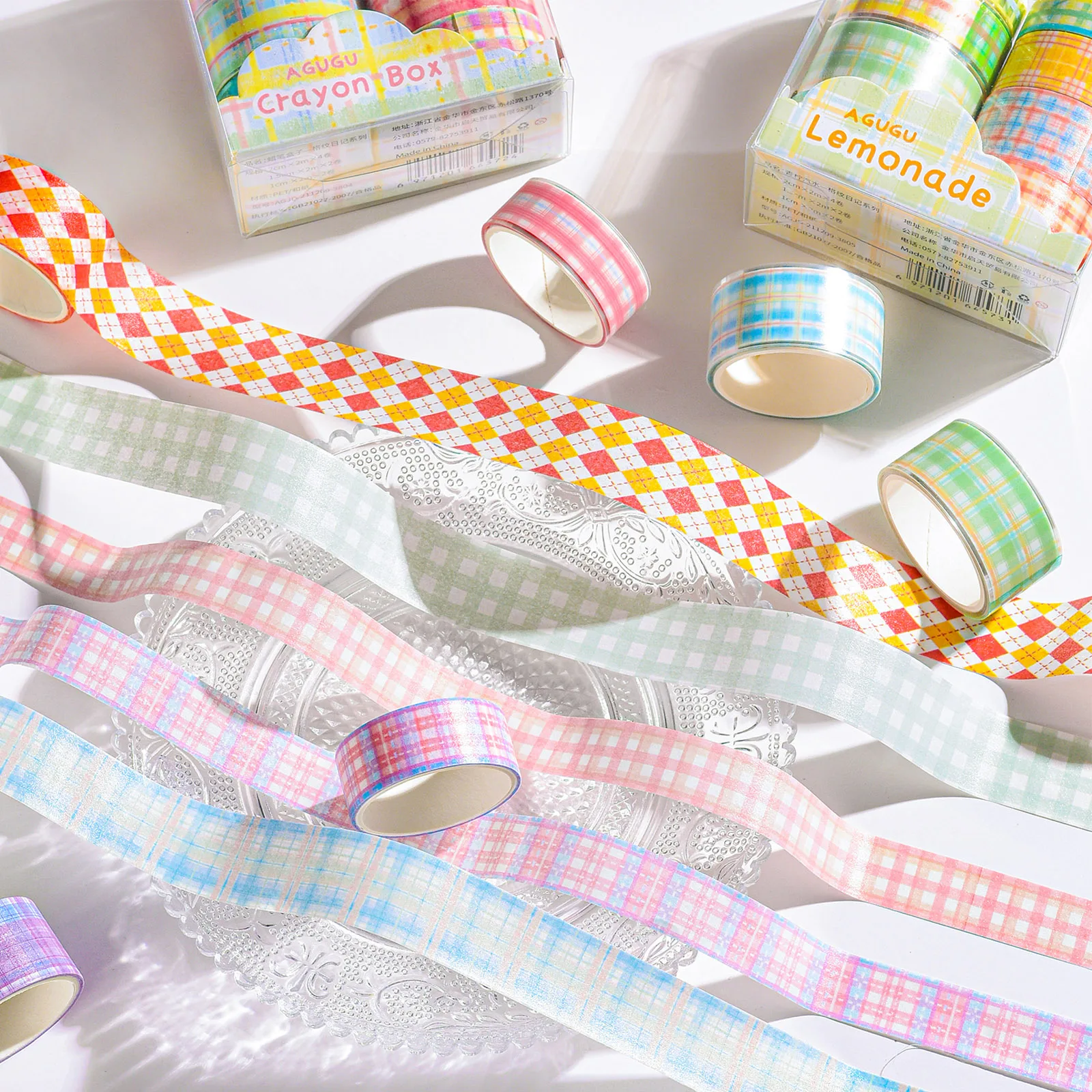 Simple Style Plaid Washi Masking Tape for DIY, Bullet Journal, Craft, Gift  Wrapping, Scrapbooking - China Diary Tape, Washi Tape