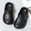 Women's Solid Color Flatform Clogs, Slip On Round Toe Non-slip Two-way Wear Soft Slides Shoes, Summer Beach Shoes 2