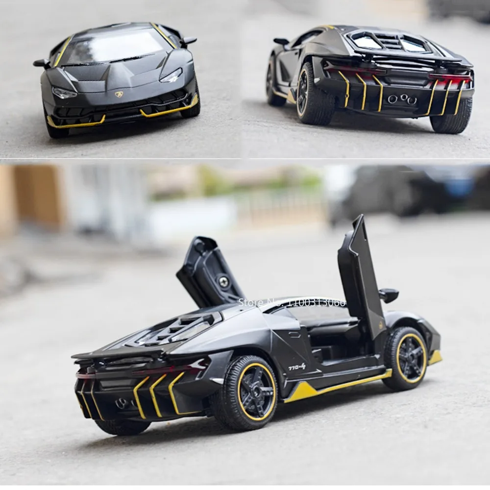 1:32 Lambor LP750-4 LP770-4 Auto-Spielzeugmodelle Gummireifen Miniatur-Modellfahrzeuge mit Öffnenden Türen Sportwagen Kinder-Festtagsgeschenke – Detail 16