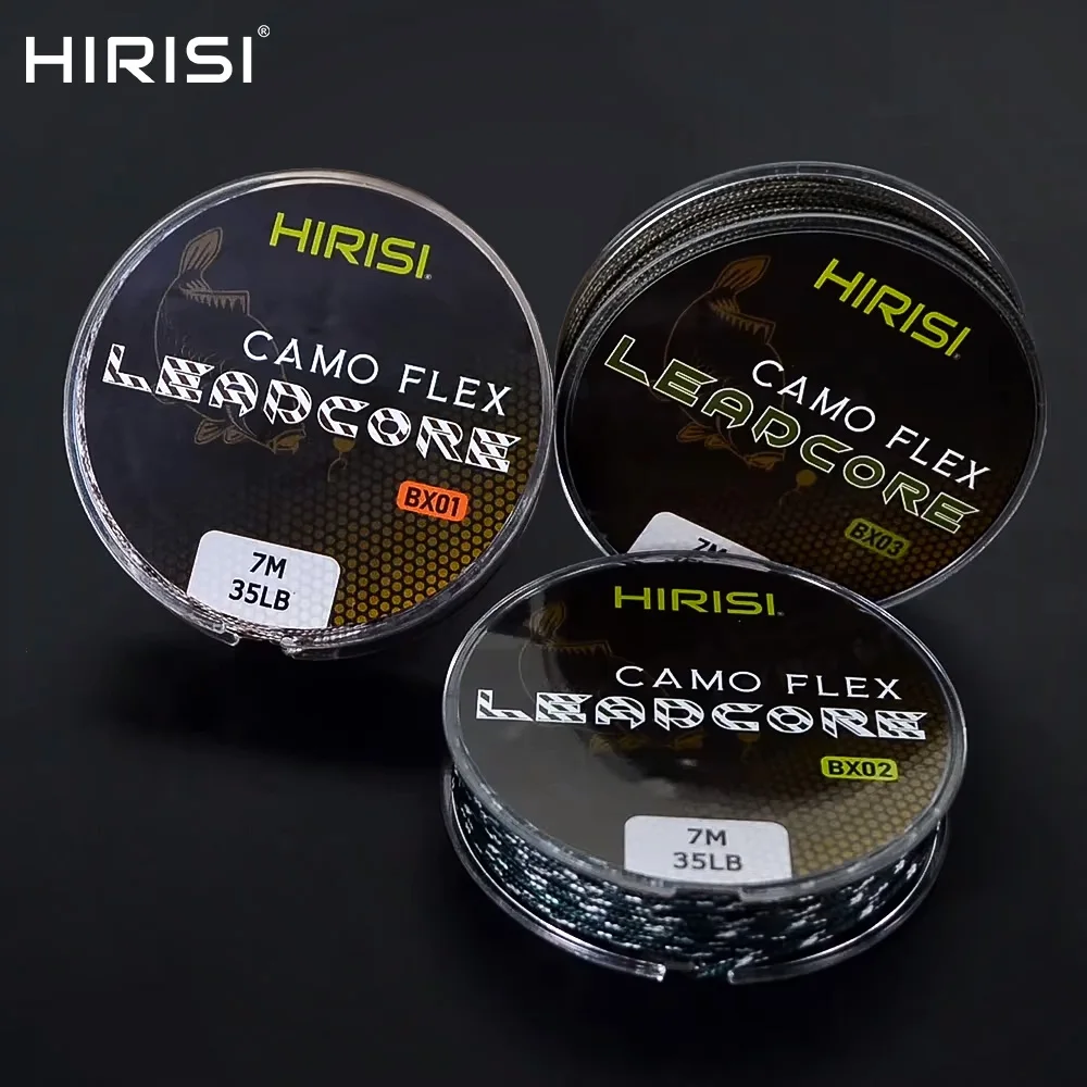 Hirisi 2 ม้วน Leadcore ปลาคาร์พ Fishing Tackle Line 35LB 7M Make ปลาคาร์พ Rigs 3 สี Braided Lead Line ลวดตกปลา Accessorie 1