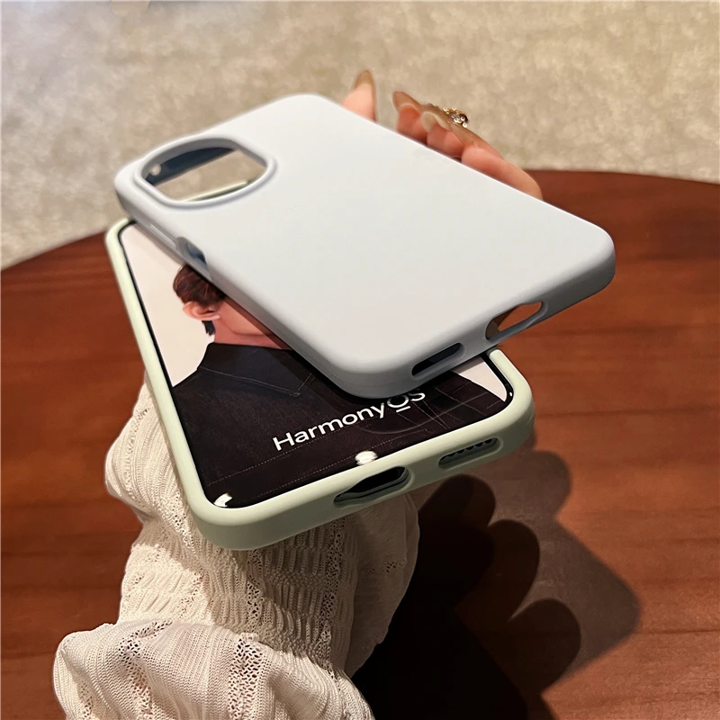 Premium Luxury Liquid Silicone Shockproof Back Cover