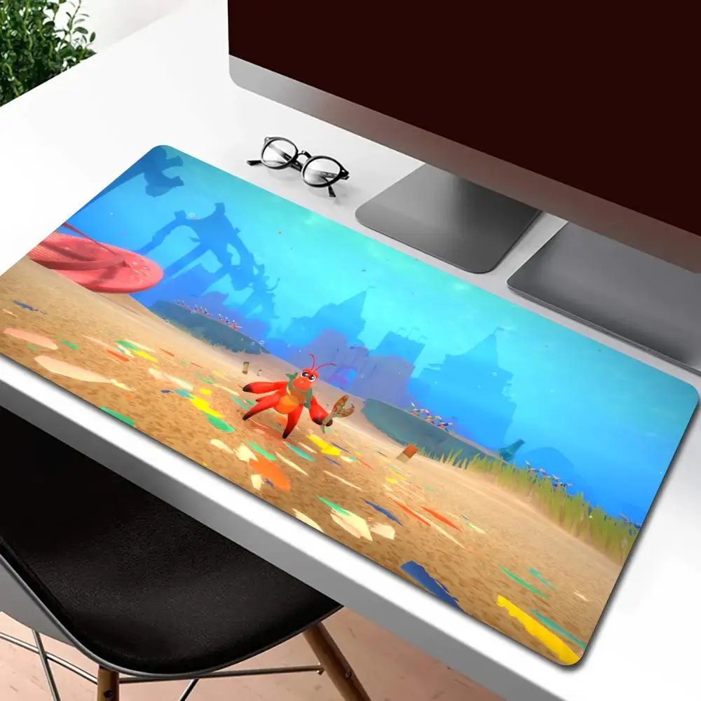 

Hot Fighting Adventure Game Another Crab's Treasure Mouse Pad gaming Computer Mouse Pad Gaming MousePad Waterproof PU gaming accessories Leather Mouse Mat Gamer