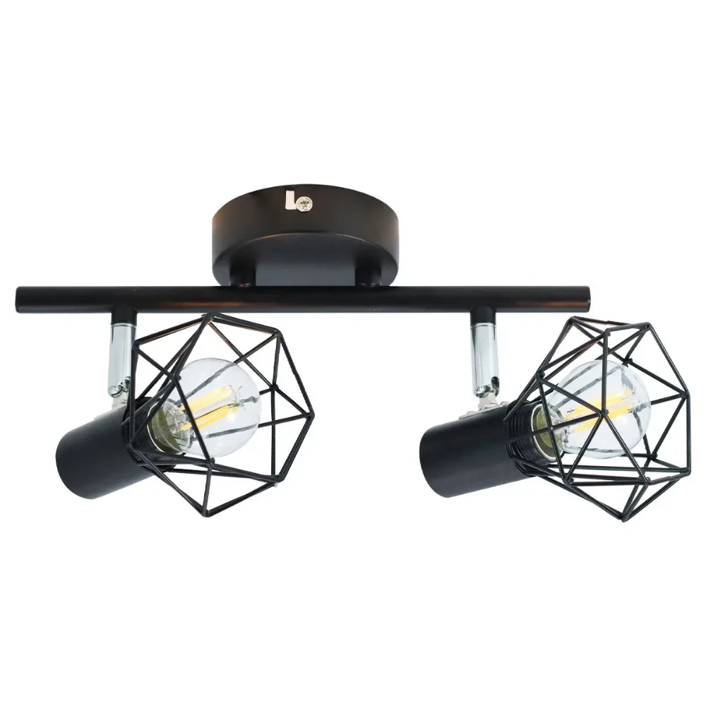 

Iron Vintage Scandinavian Loft Pyramid Pendant Lamp Modern Cage Pendant Light Metal Hanging Ceiling Lamp Fixtures