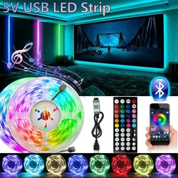 Vibrant RGB USB LED Strip with Smart App and Remote Control for Home and Esports Ambiance (MULTI)