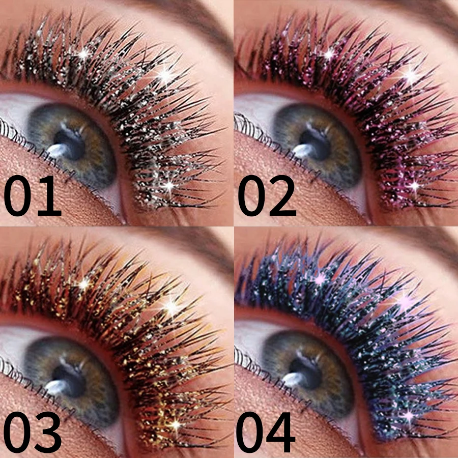 1pc Diamond Shine Waterproof Volume Curl Mascara Glitter Snow Effect,Smudge-proof  Eye Makeup for All Skin Types Women Cosmetics 5 1pc Diamond Shine Waterproof Volume Curl Mascara Glitter Snow Effect,Smudge-proof  Eye Makeup for All Skin Types Women Cosmetics 5