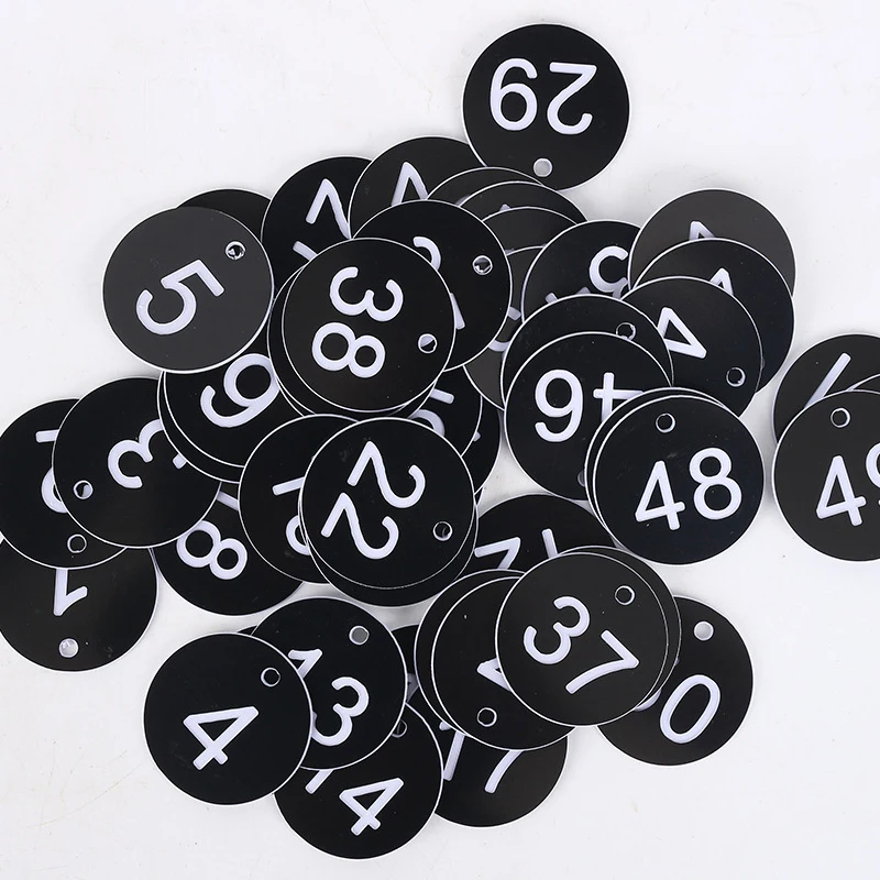 10/50/100pcs Beehive Tags Round Sequential Numbers Sign Labels Livestock Number Accessory Beehive Mark Board Tag Beekeeping Tool