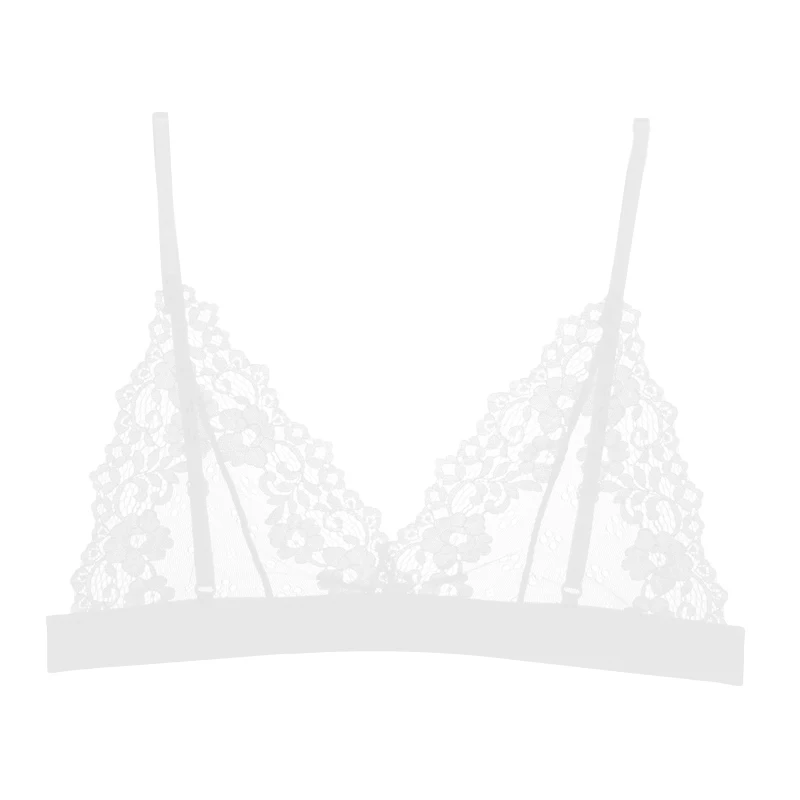 Sexy Flower Lace Ultrathin Bra Women's Sexy Hollow Out Bralette Female Unlined Underwear Transparent Bras Breathable Lingerie