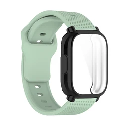 Dual - Purpose Silicone Watch Strap & Scratch - Resistant Protective Case for Redmi 5 Lite (TealB)