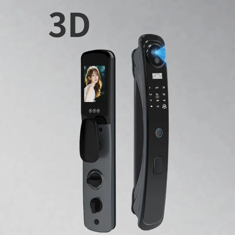 3D Face Recognition Fingerprint Lock Automation Visual Camera Intelligent Password Home Anti-Theft Smart Electronic Door Lock