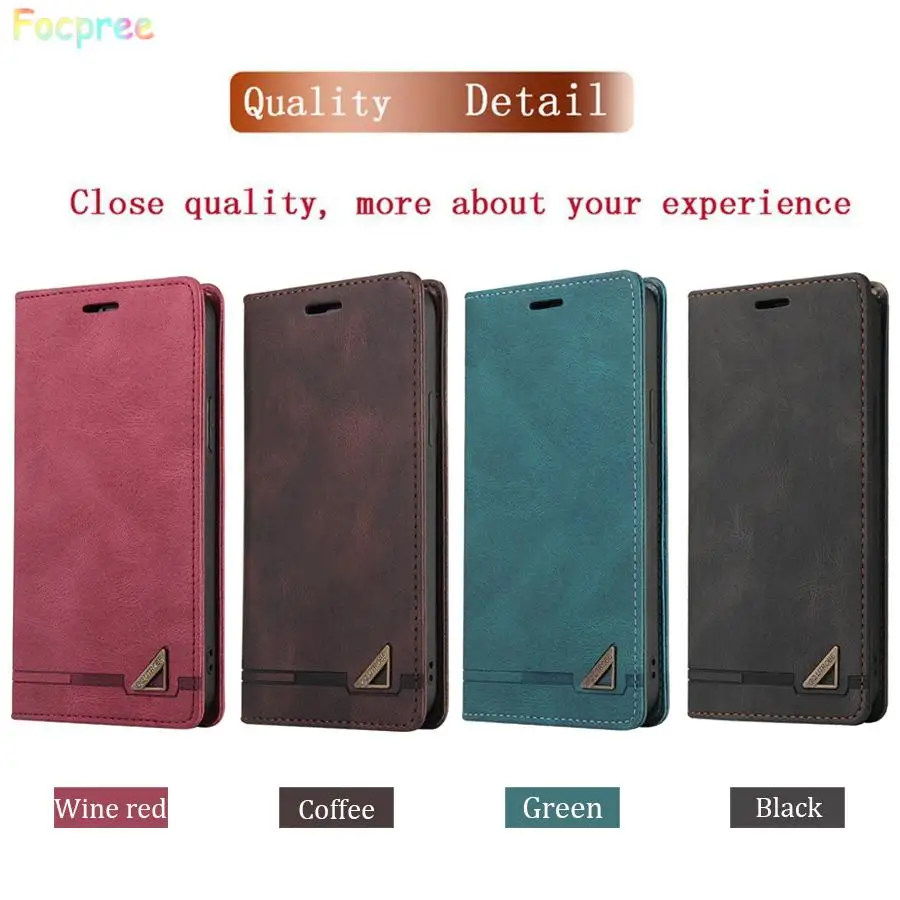 Wallet Flip Leather Case For Xiaomi Poco X5 Pro F5 M5s F4 X4 GT M4 M3 X3 NFC F3 Mi A3 9T10T 11i 11 Lite 12T 13 Pro Phone Cover