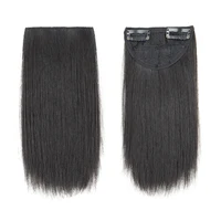 Extension capillaire synthétique courte et lisse, 10cm, doublure de cheveux Invisible, couverture latérale supérieure, postiche pour femmes 3