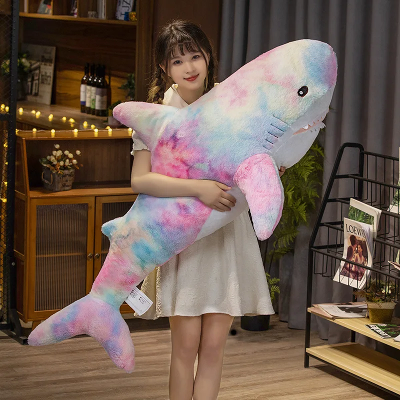 Kawaii Therapy Rainbow Shark Plush (110cm) - Jumbo Edition