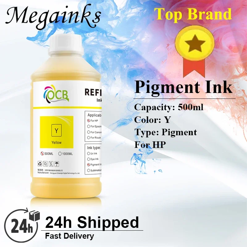 Pigment Ink 500ML For HP 72 70 T770 T790 T1120 T1300 T620 T610 T1100 T2300 Z2100 Z5200 Z3100 Z3200 Z5400 T920 T930 T2530 Printer
