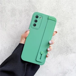 Silicone Hand Band Case with Wrist Strap and Stand Holder for A05S (WD Green)