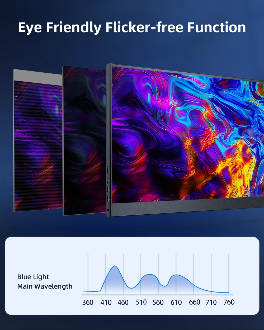 UPERFECT ޴  17.3 ġ 2K FHD 1440P Frameless IPS HDR FreeSync Eyecare  ÷ VESA  USB C HDMI