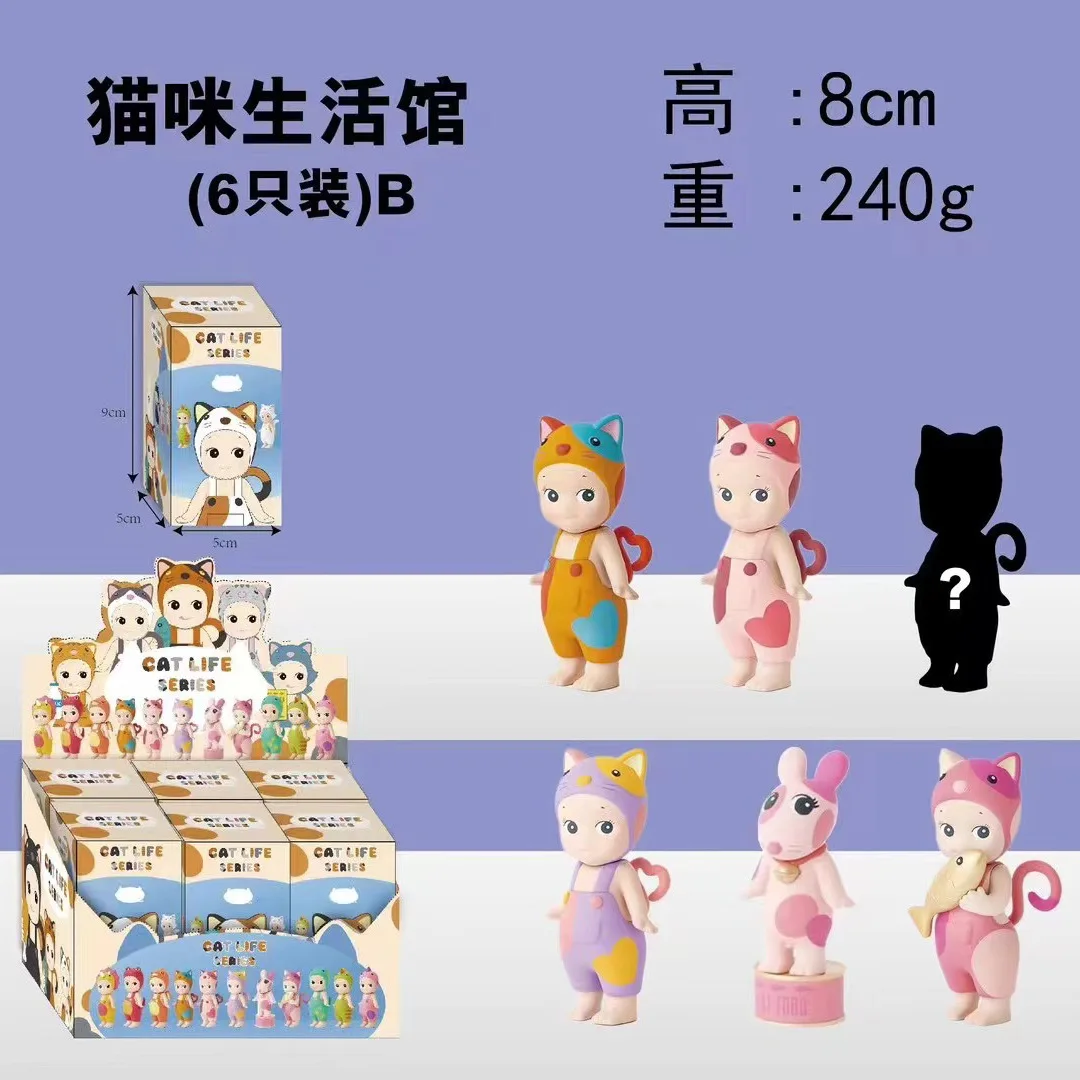 thumbnail image 1 of Nuevo conjunto de combinación diaria de la serie Meow Meow de Sonny Angell, caja ciega para gatos, decoración de manos, juego de moda, creación, regalo de cumpleaños 2, 1 of 5