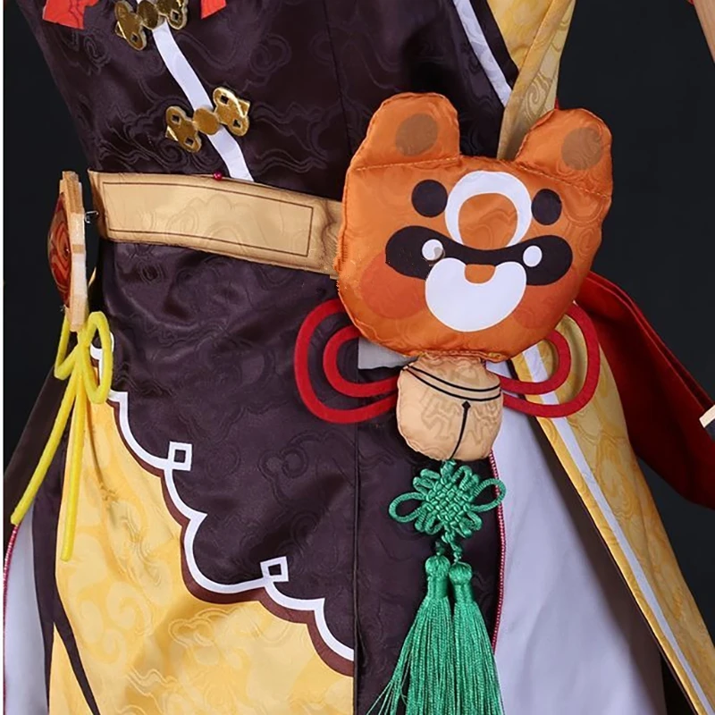Genshin Impact Xiangling Traditional Dress Cosplay Costume