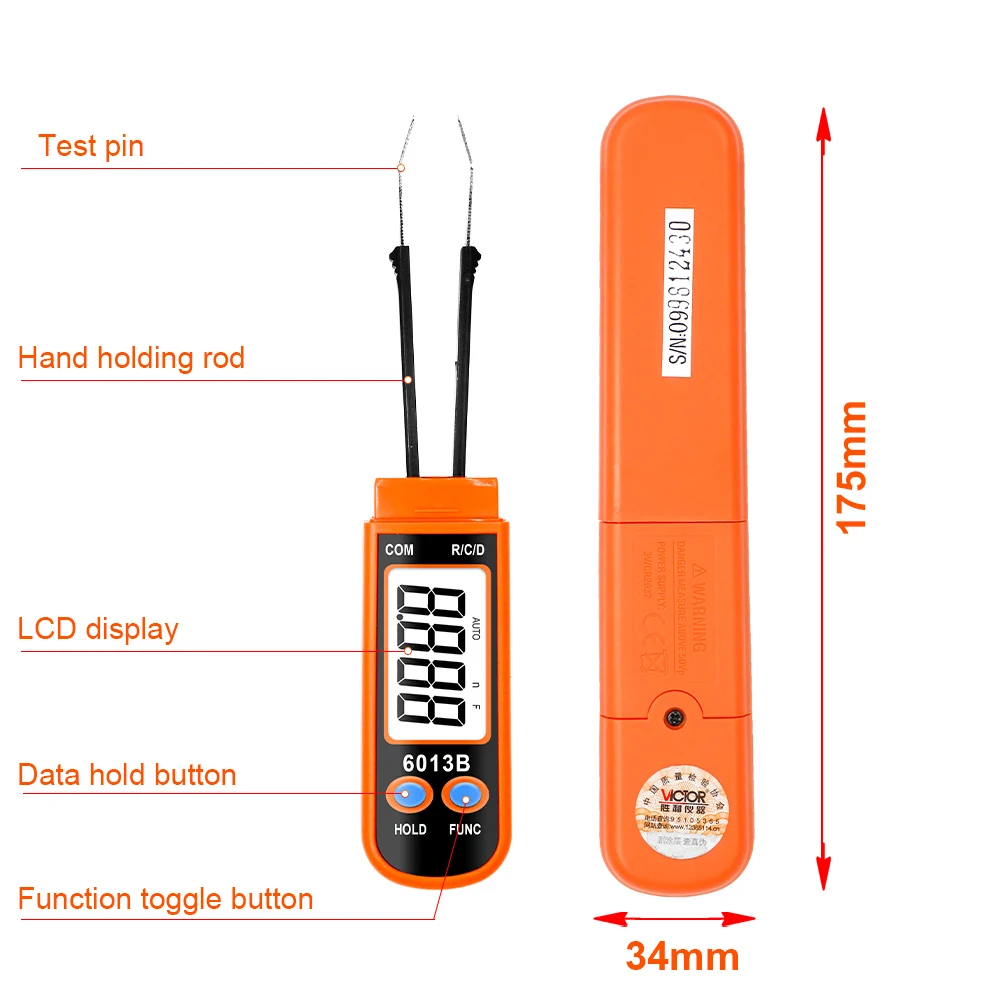 capacitor diodo 3000 contagens agulha 03