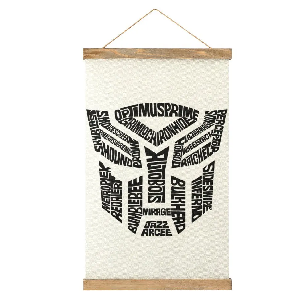 Transformer Black Decepticon Soundwave Wordtee Vintage 22 Canvas Hanging Picture Classic Painting Bar Picture Hanging Humor Gr