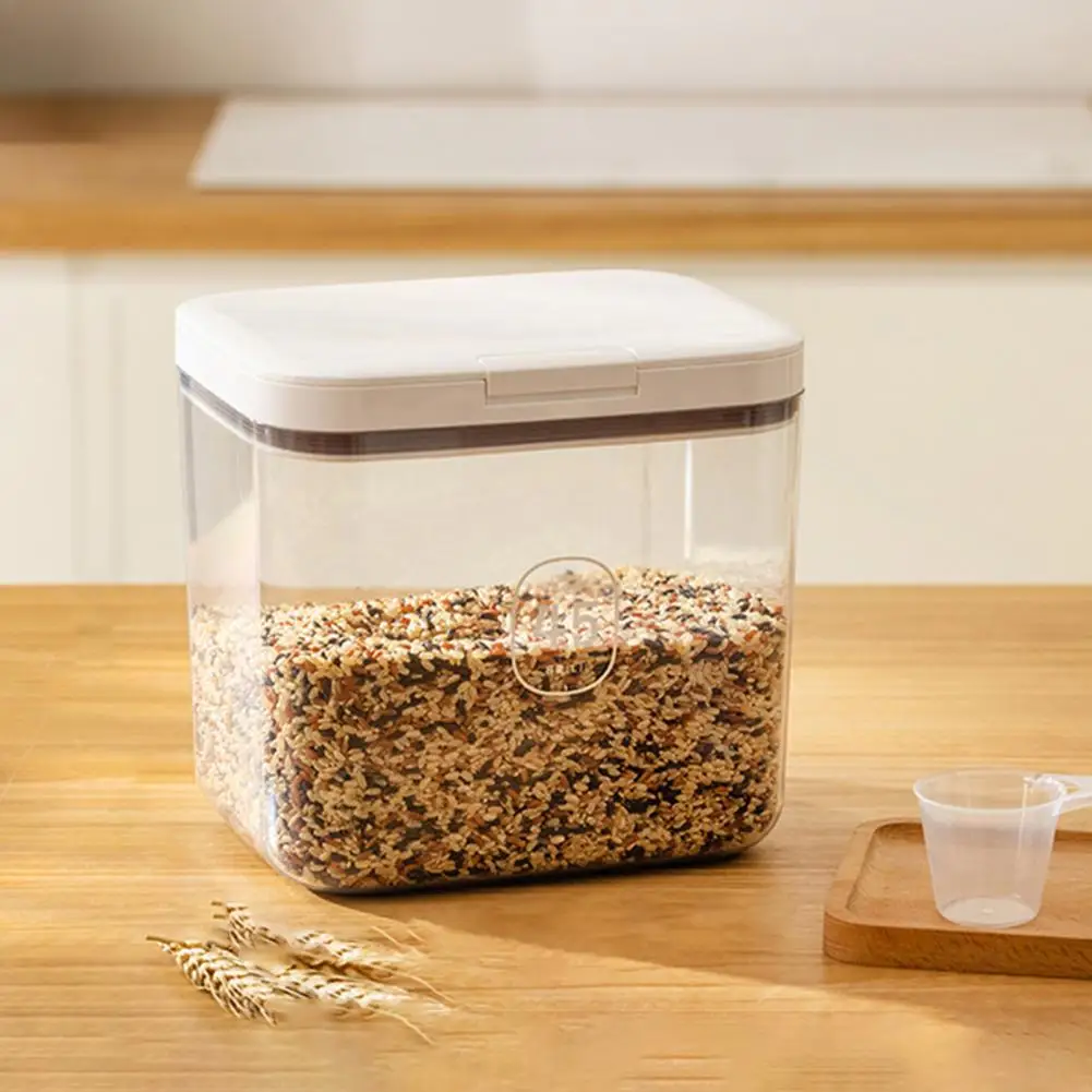 

Инструмент для выпечки для сухих ингредиентов, ведро для риса, многофункциональный контейнер для рисовой муки, набор с хорошей герметичностью, легкая для одной руки