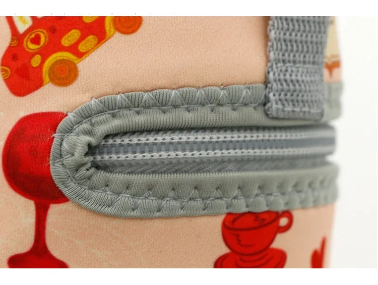UPORS Portable Fashion Lunch Box Bag thermal Neoprene Picnic Food thermal LunchBox Bag for Women Kids School 500ML