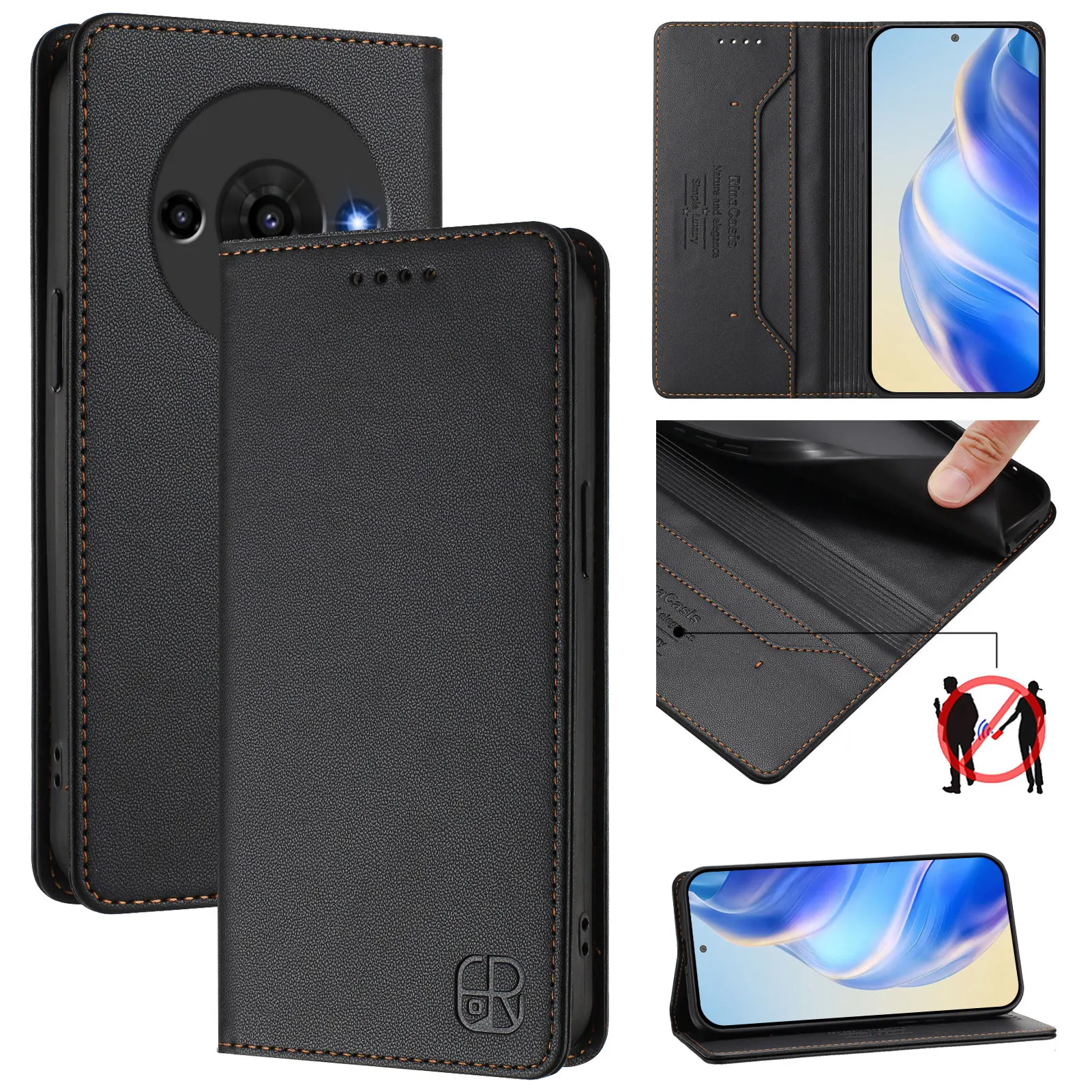 Luxury Wallet Magnetic Flip Leather Case - Shockproof Back Cover