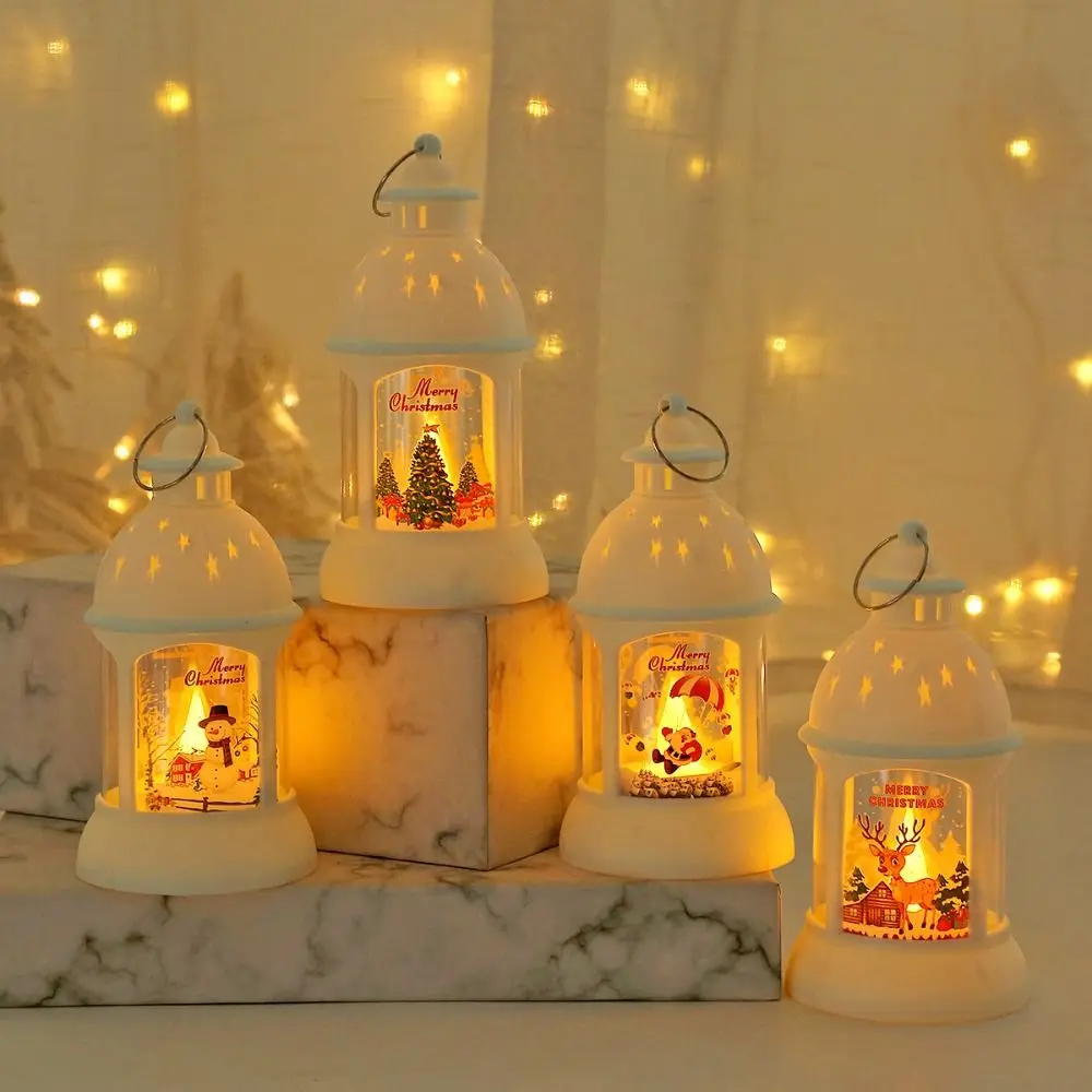 

Christmas Wind Night Lamp with Hook Santa Snowman Decoration Christmas Ornaments