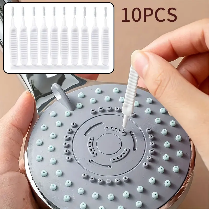 Shower Head Hole Cleaning Brush 10Pcs/Set Shower Head Hole Cleaning Brush Anti-clogging Pore Gap Cleaning Tools Kitchen Bathoom Phone Hole Clean Small Brushes
