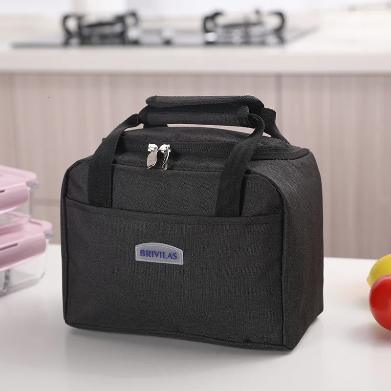 

1 Pc Portable Large Lunch Bag Waterproof Food Picnic Lunch Box Bag Insulated Women Cooler Bags Fresh Bento Food Pouch