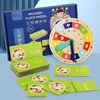 Montessori Learning Education Toys Digital Clock Time Learning Matching Kit Primary School Board Game Teaching Aids for Kids 4