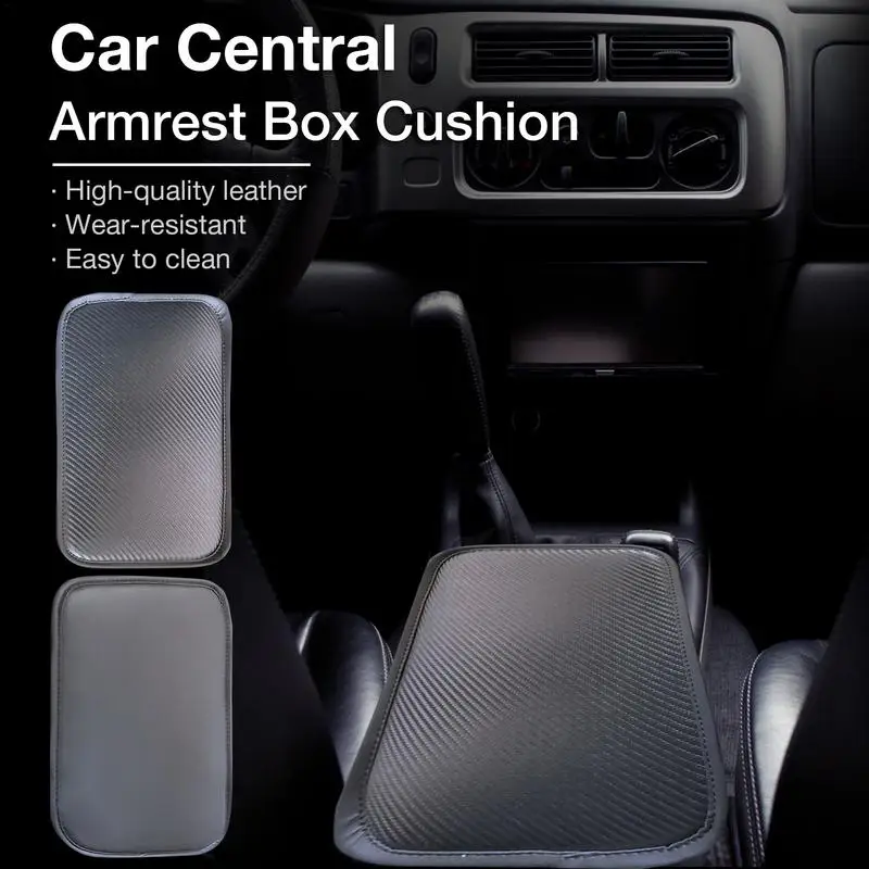 

PU Leather Car Armrest Box Pad Cushion Auto Center Console Arm Rest Seat Box Heightening Soft Pad Hand Support Accessories
