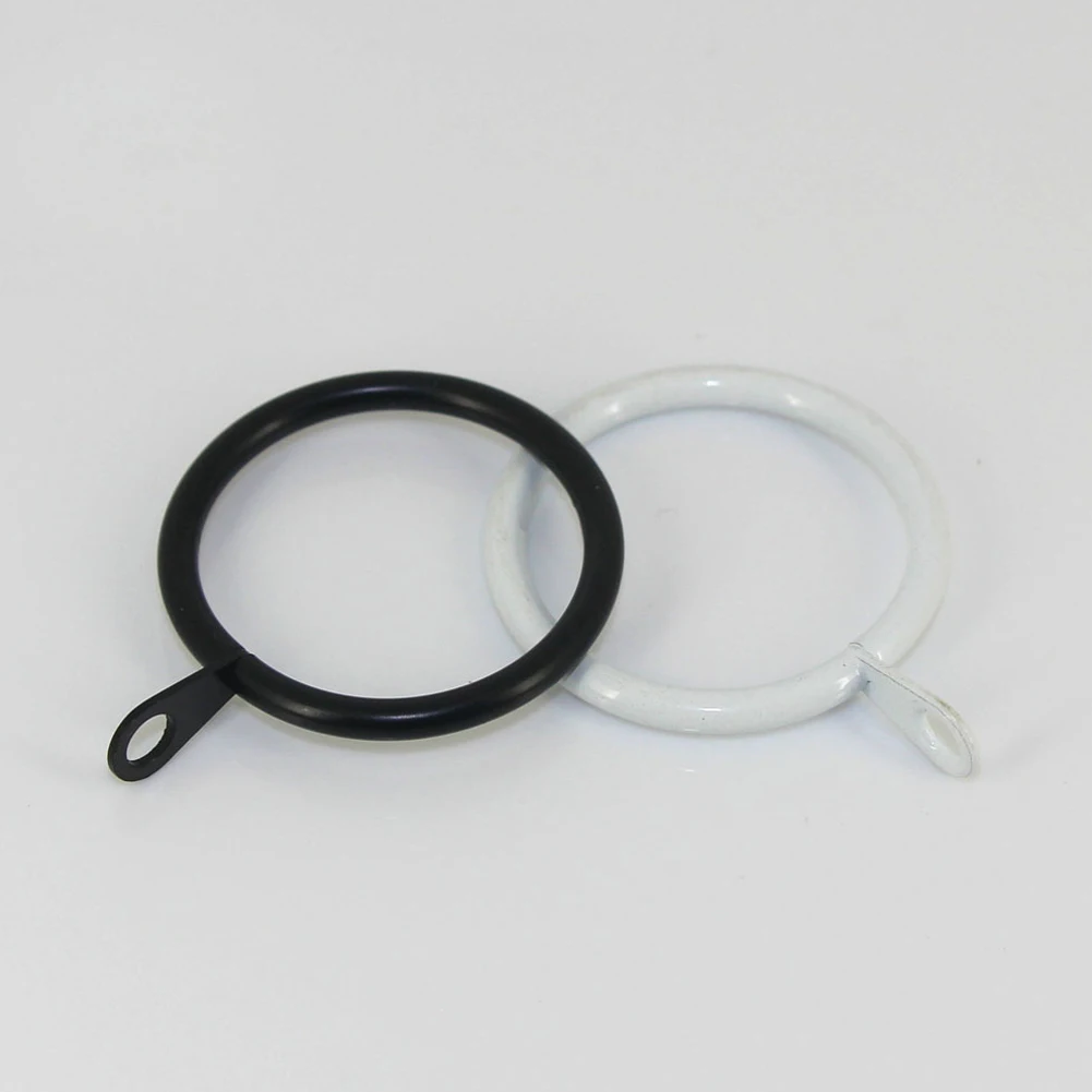 12/24 Pcs Curtain Rings Metal Hanging Hooks For Curtains Rods Pole Voile Heavy Duty 25 TO 37 Mm Curtain