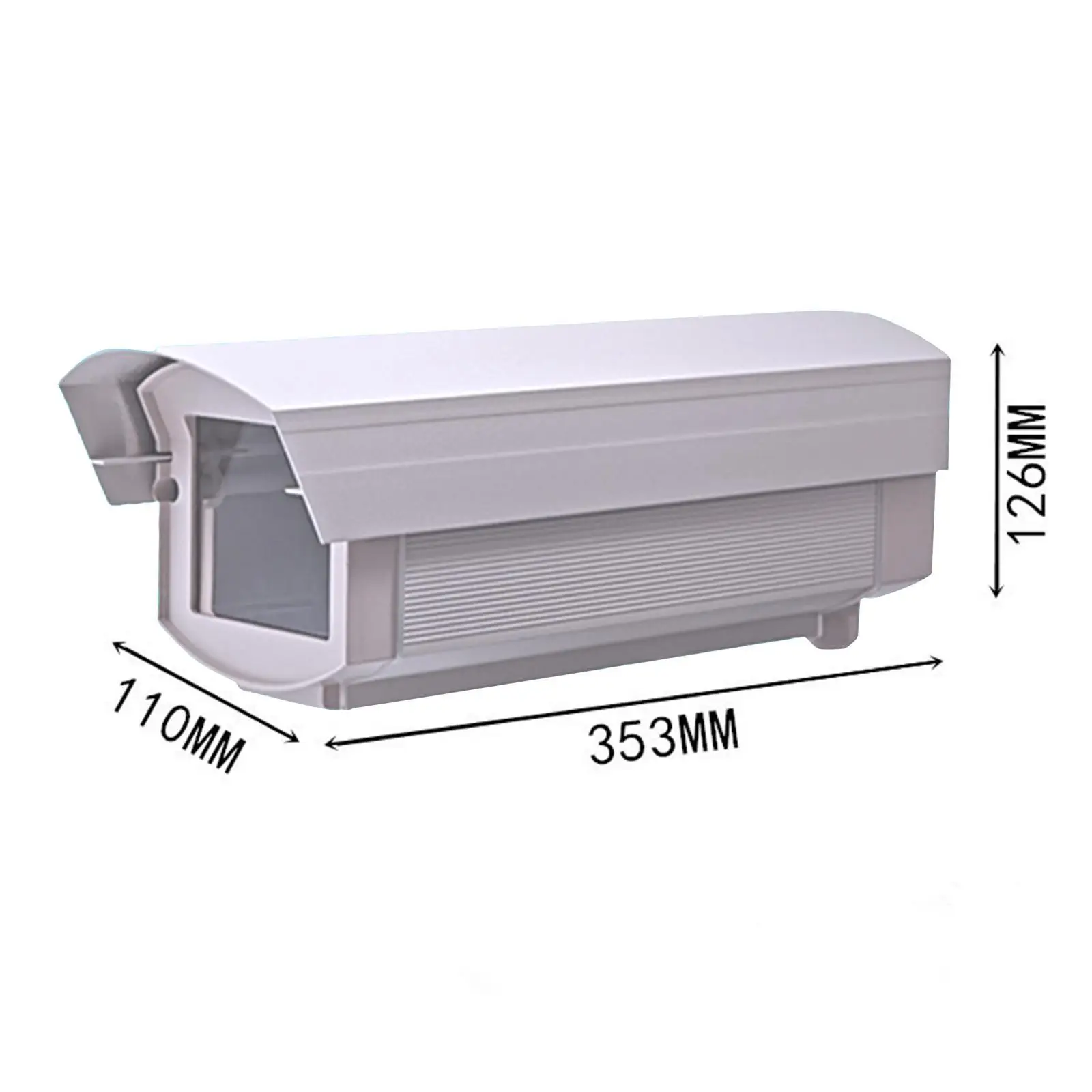 Security Surveillance CCTV Camera Housing Cover Clear Glass Aluminum Housing