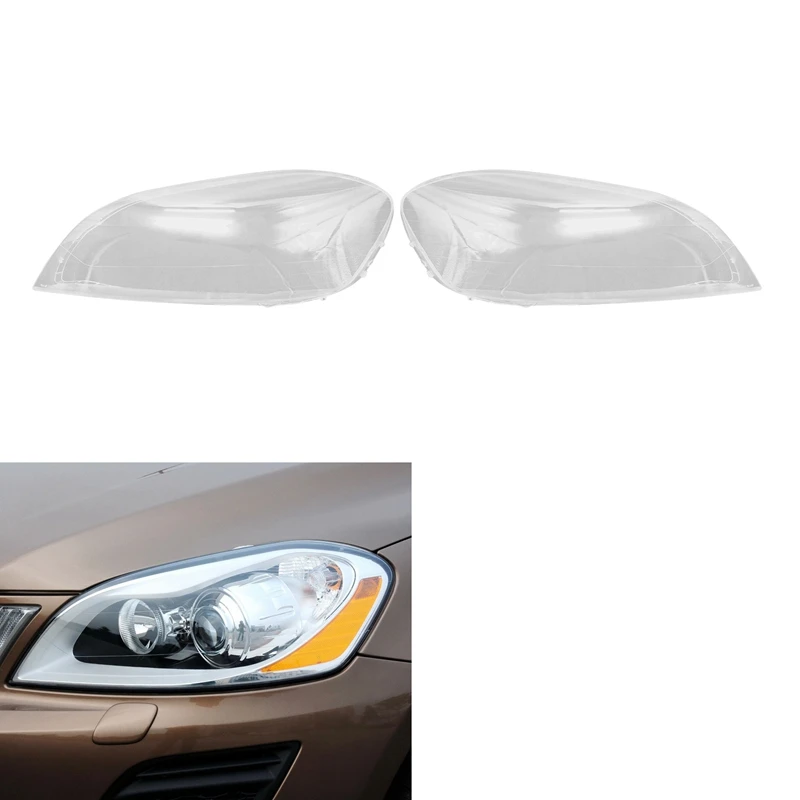 NEW-For Volvo XC60 2009 2010 2011 2012 2013 Headlight Shell Lamp Shade Transparent  Lens Cover Headlight Cover - AliExpress