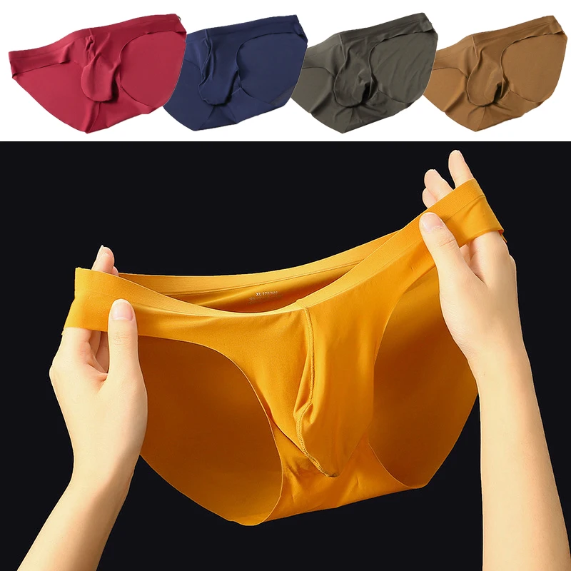 

Ice Silk Mens Boxer Shorts Men Panties Seamless Sexy Underwear Man Underpants Panties Male Ultra-thin Breathable Briefs